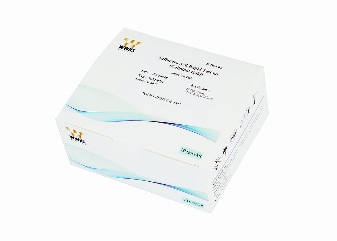 FIA POCT Test Kit FluA / B مجموعة الاختبار الكمي السريع اختبار مناعي مضان عالي الدقة